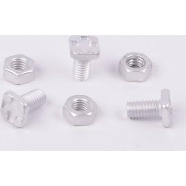 ALM GH004 Square Glaze Bolts & Nuts Pack of 20