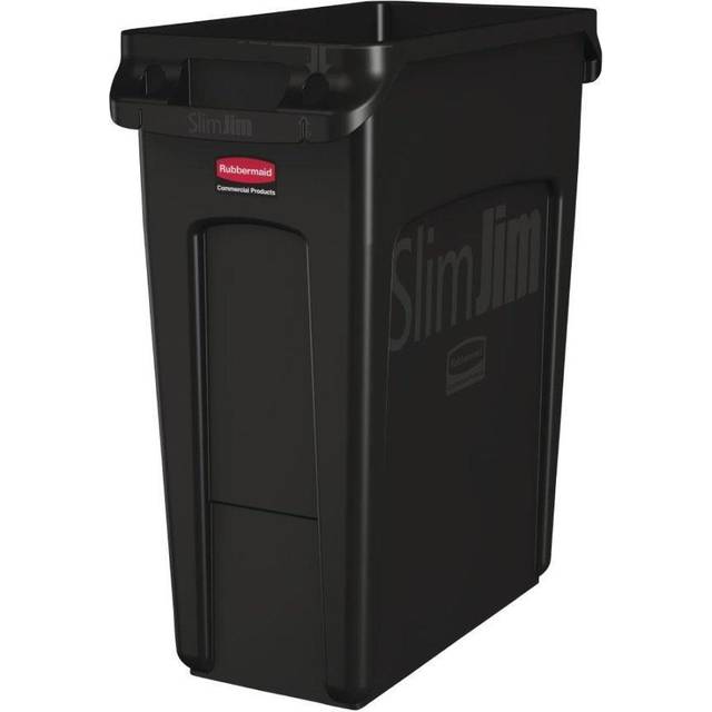 Rubbermaid Slim Jim Venting Channel Base 60L Black