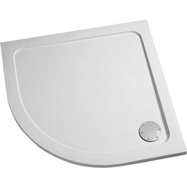 Mira Flight Low Quadrant Shower Tray 900 x 900mm in White Acrylic Stone Resin