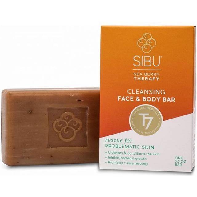Sibu Beauty Cleansing Face and Body Soap Bar Sea Buckthorn 3.5 oz