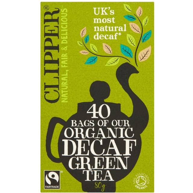 Clipper Organic Fairtrade  Decaf Green Tea 40 bags