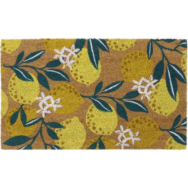 Lemons Doormat - Yellow (45cm W X 75cm L)