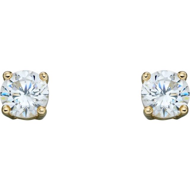 9ct July Created Ruby 4mm Stud Earrings GE2332