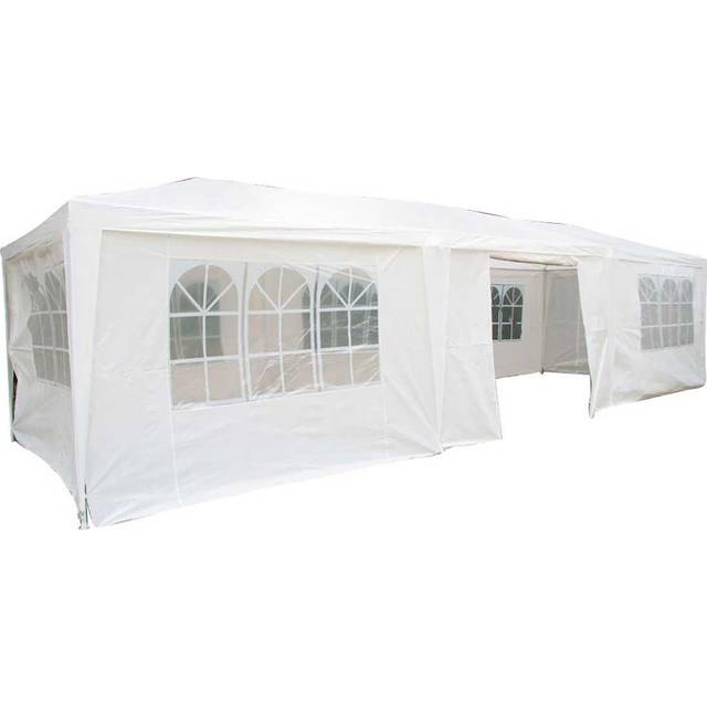 Airwave 3 x 9m Party Tent Gazebo Marquee with 3 x Unique WindBars and Side Panels 120g Waterproof Canopy, Green, 120g