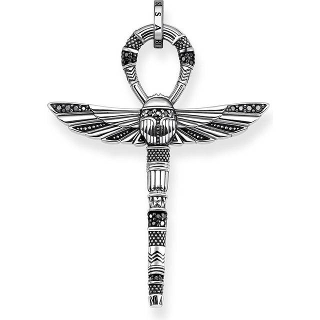 Thomas Sabo Pendant cross of life ankh with scarab black PE778-643-11 - black/silver-coloured - one size