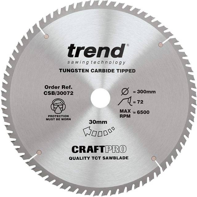 CSB/30072 Craft Saw Blade 300mm x 72T x 30mm - Trend