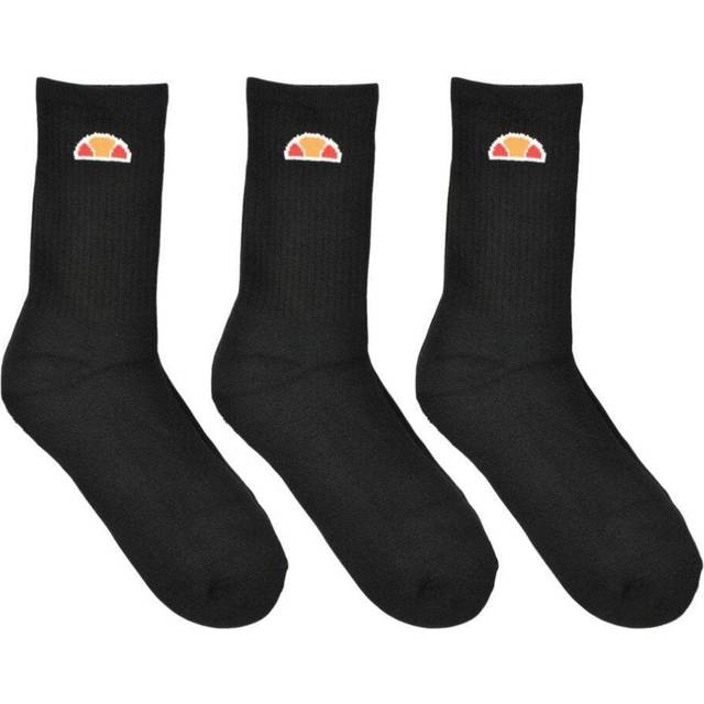 Ellesse Tisbi 3 Pack Crew Socks Black