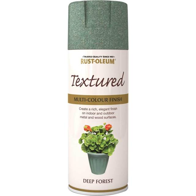 Rust-Oleum AE0080004E8 Textured Multi Colour Finish Deep Forest Green Spray Paint 400ml