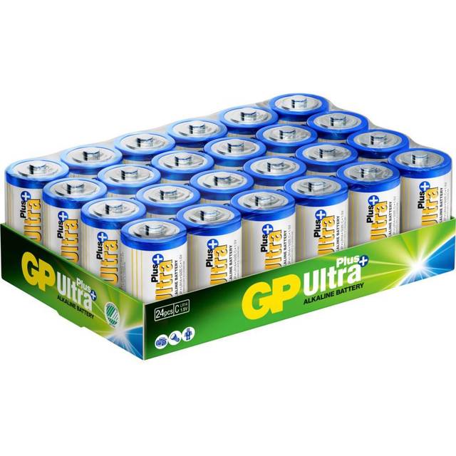 GP Ultra Plus Alkaline C / LR14 batterier – 24 st