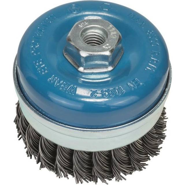 Bosch Accessories Koppborste för vinkel- och rakslip - vågig tråd med mässingsbeläggning, 90 mm 2609256506 1 st