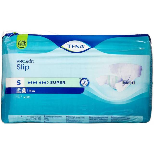 Tena ProSkin Adult Diapers, Super Absorbent, 30 Count, Small Size