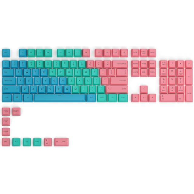 Glorious GPBT Keycaps - 115 PBT Keycaps, ISO, Nordic Layout, Pastell
