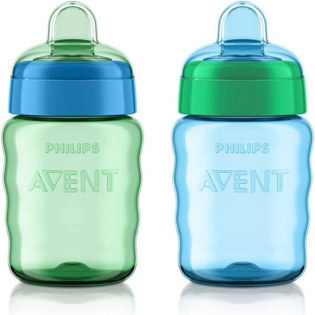 Philips Avent My Easy Sippy Cup, 9 Ounce, Blue/Green, Stage 2 (Colors May Vary)