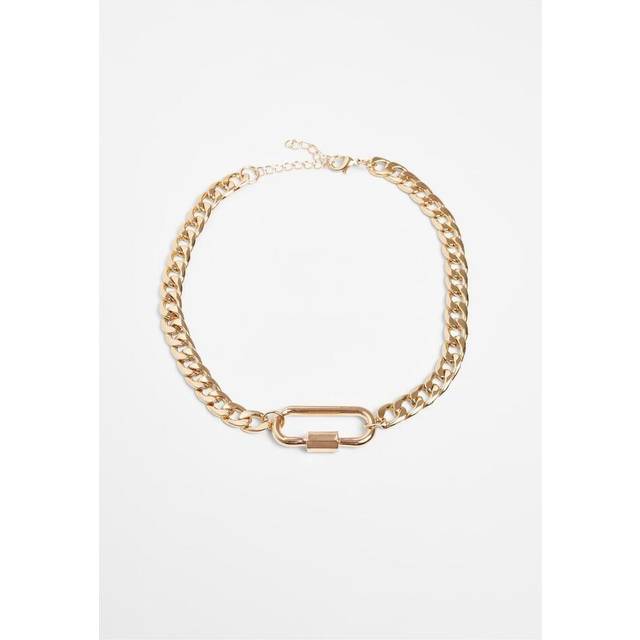Urban Classics Accessoires UC Fastener Necklace Gold / One Size Halsband