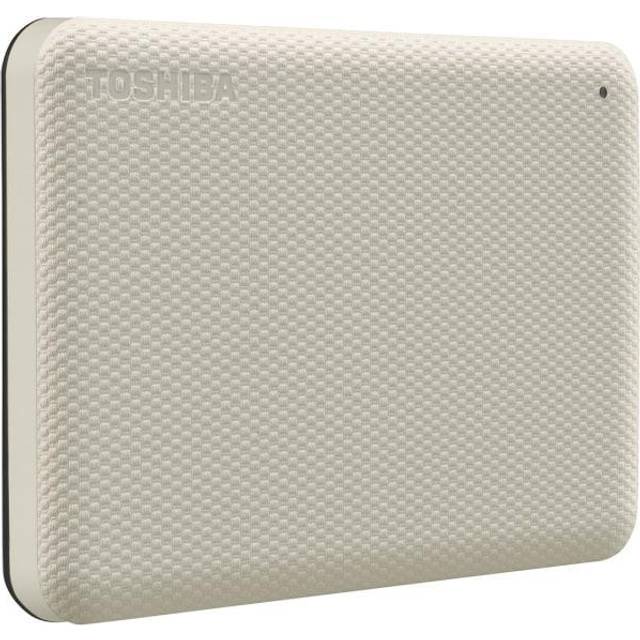 TOSHIBA Canvio Advance 2TB bärbar extern hårddisk USB 3.0, vit - HDTCA20XW3AA