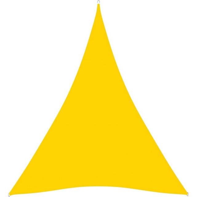 vidaXL Sunshade Sail Oxford Fabric Triangular 5x7x7 m Yellow