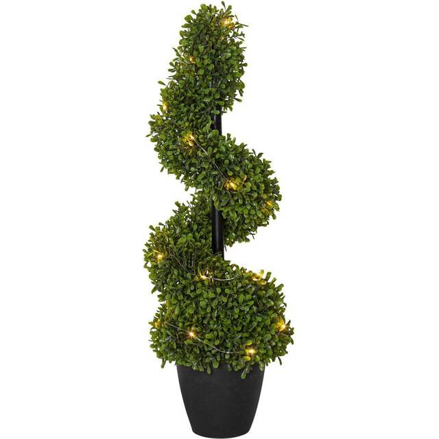 STAR TRADING Dekorationsträd Buxbom 65cm LED