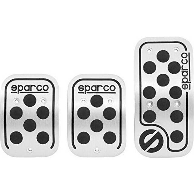 Sparco Pedal Set - Silver/Black