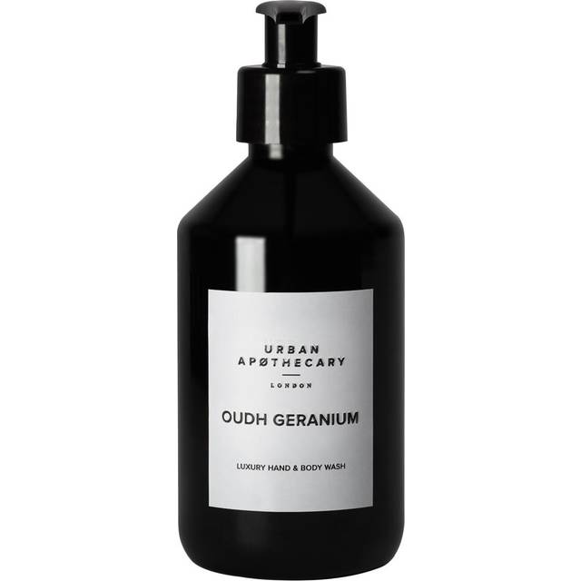 Urban Apothecary Oudh Geranium Luxury Hand & Body Wash 300ml - Black