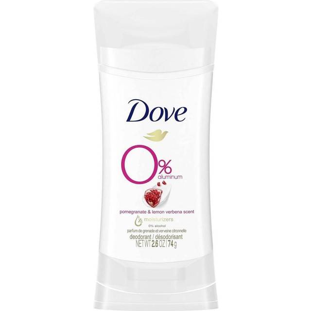 Dove 0% Aluminum Deodorant Stick Pomegranate and Lemon Verbena 2.6 oz