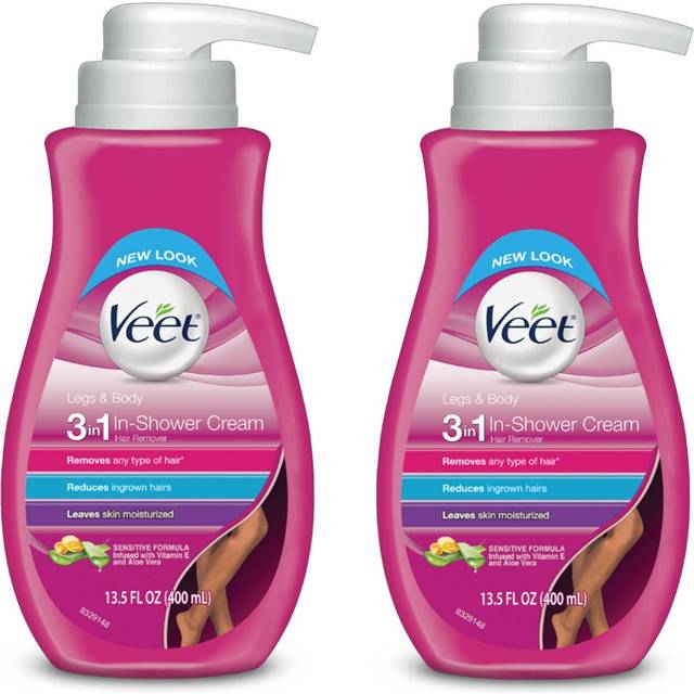 Veet  In Shower Hair Removal Cream  Aloe Vera & Violet Blossom  13.5 fl oz (400 ml)