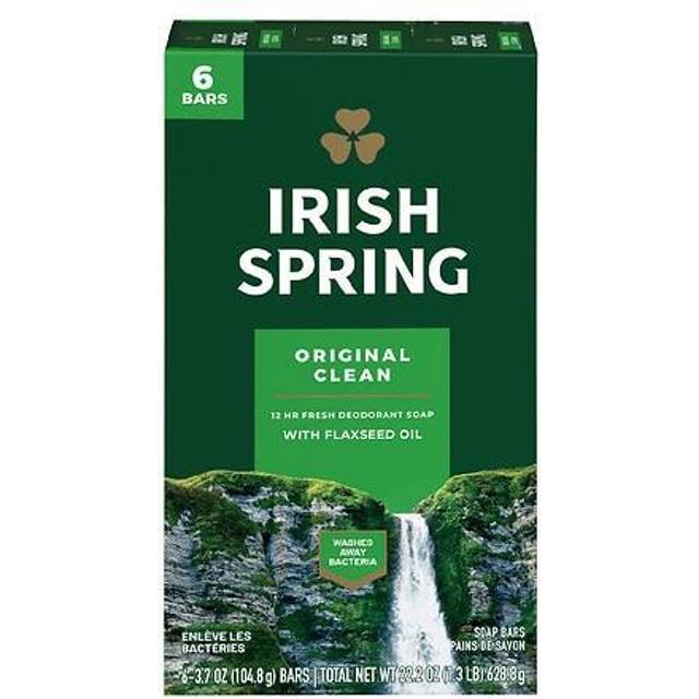 Irish Spring Deodorant Soap, Original, 6 Bars (Pack of 4)