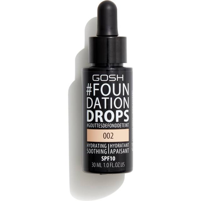 Gosh Copenhagen - - Cosmetics - Liquid Make Up Base Foundation Drops Gosh Copenhagen SPF 10 (30 ml) - 002 - ivory 30 ml