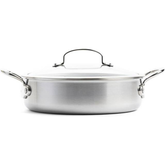 GreenPan Premiere traktörpanna med lock 26 cm - Silverfärgad
