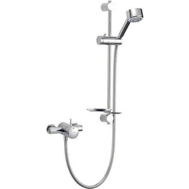 Mira Select Dual Exposed Shower Mixer, Shower Kit - Chrome