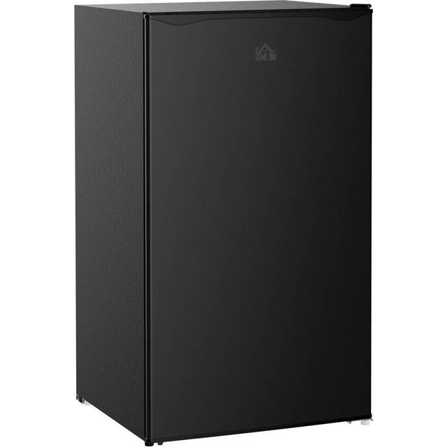 HOMCOM 91L Freestanding Under Counter Fridge with Lock Black