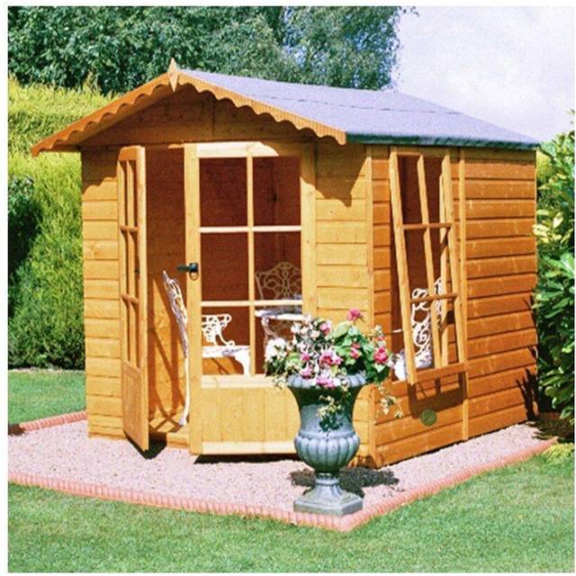 Shire Buckingham Summerhouse 7x7 - Honey Brown