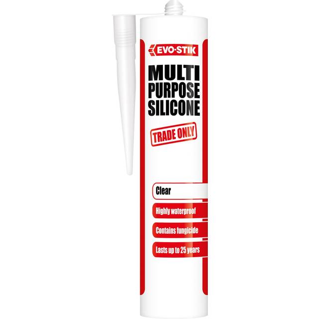 Evo-Stik 483422 Multipurpose Silicone Sealant Clear C20 280ml