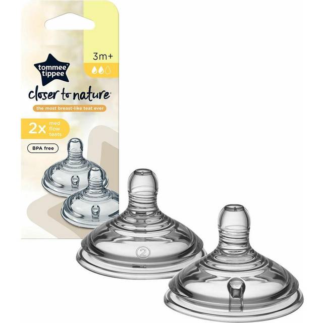 Tommee Tippee Closer To Nature Medium Flow Teats 2 pack