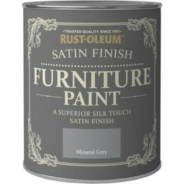 Rust-Oleum Satin Furniture Paint - MINERAL GREY - 750ml - Grey