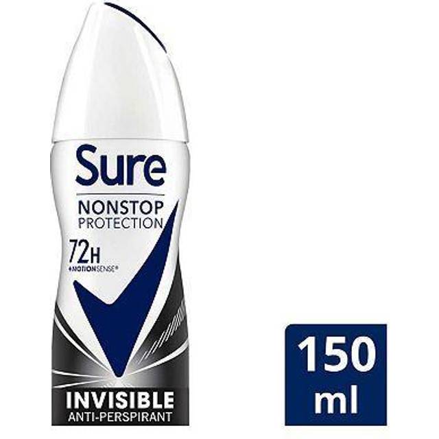 Sure Anti-perspirant Deo Aerosol Inv B & W 150ml - Black