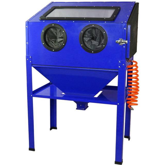 Maxblast Sandblasting Cabinet 220L - Blue - 56 x 138 x 89cm