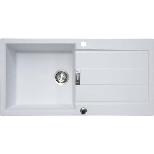 Franke Sirius S2D611PW 1.0 Bowl White Tectonite Reversible Kitchen Sink & Waste