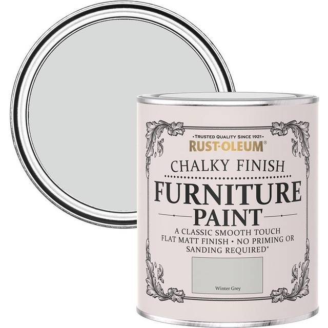 Rust-Oleum Winter Grey Matt Furniture Paint - Light Grey