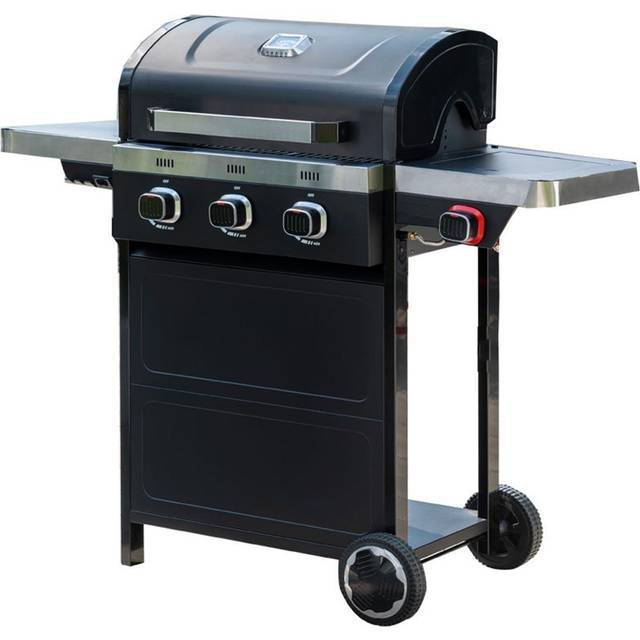 Vista 300 Barbeque with Side Burner - Black - One Size