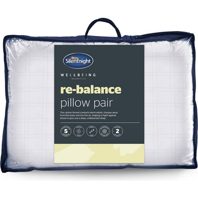 Silentnight Wellbeing Re-Balance Pair of Pillows - White (Standard)
