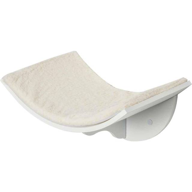 PawHut Wood Cat Shelf Perch Bed Curved Climber Wall-Mounted Cat Furniture | TJ Hughes