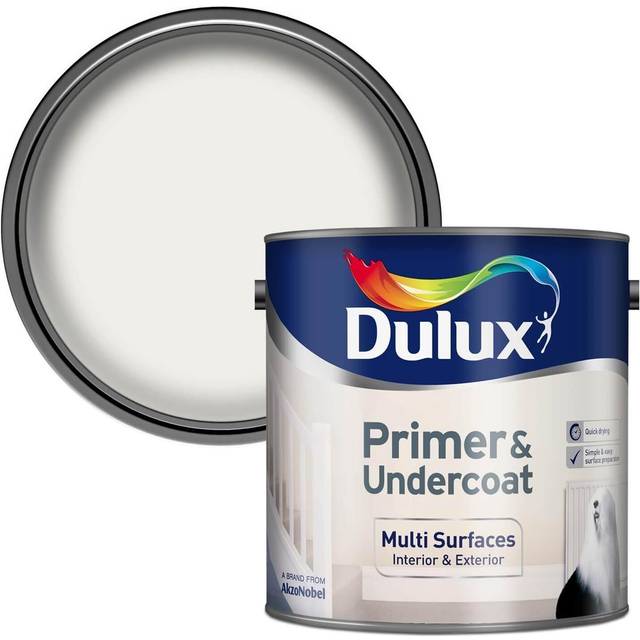 Dulux Multi Surface Primer and Undercoat, Pure Brilliant White 2.5L