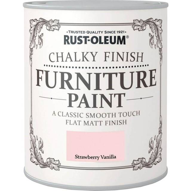Rust-Oleum Chalky Furniture Paint - Strawberry Vanilla 750ml - Pink