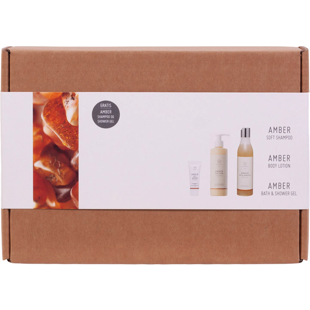 Helsam Gaveæske Amber Body Lotion, Shower Gel Shampoo