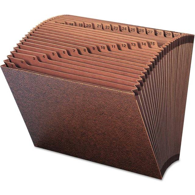 Smead TUFF Expanding File  Daily (1-31)  31 Pockets  Letter Size  Redrope-Printed Stock (70467)
