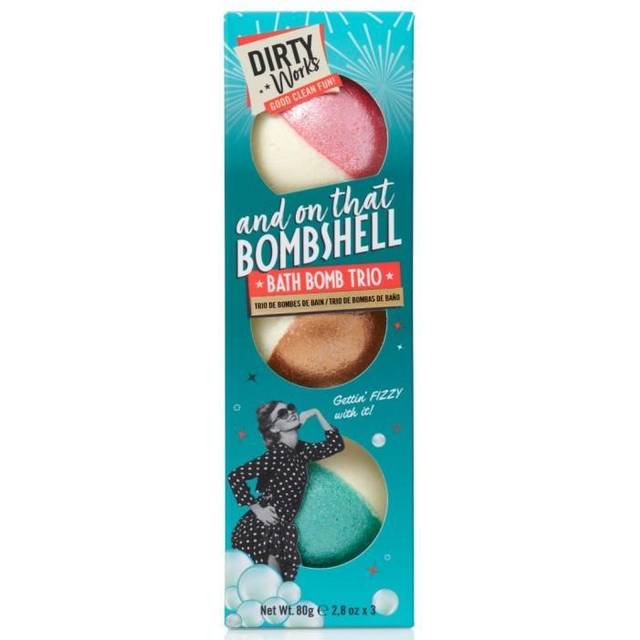 Dirty Works And On That Bombshell Bath Bomb Trio 240 g