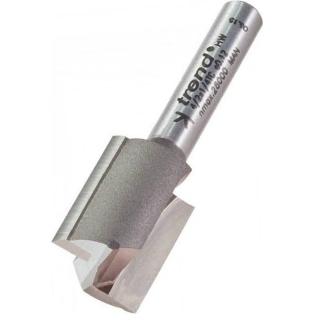 Tct 1/4'' 2 Flute Plunge Router Cutter 16mm Chipboard Ply Hardwood Plastic - Trend