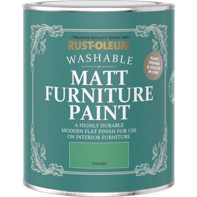 Rust-Oleum Matt Furniture Paint - EMERALD - 750ml - Green