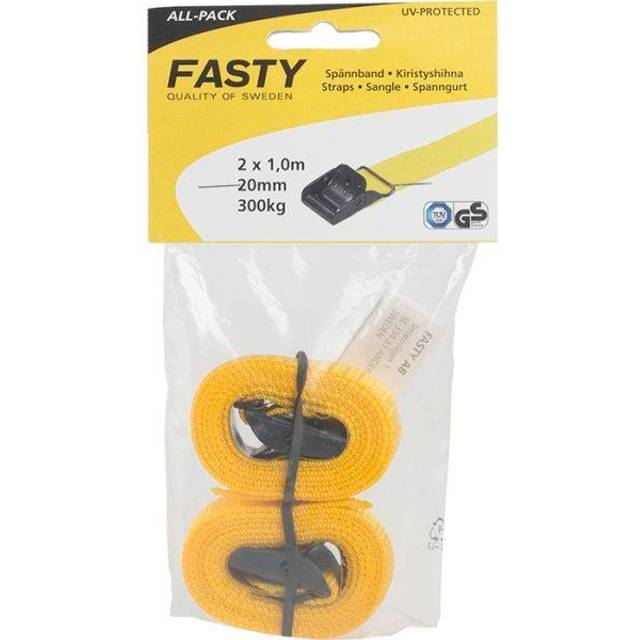 Fasty 156 Spännrem 2-pack, All-pack Gul, 1000 mm