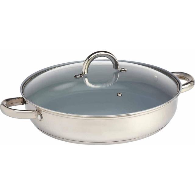Cooks Professionals G3585 Stainless Steel Saute Pan with Glass Lid - 40cm